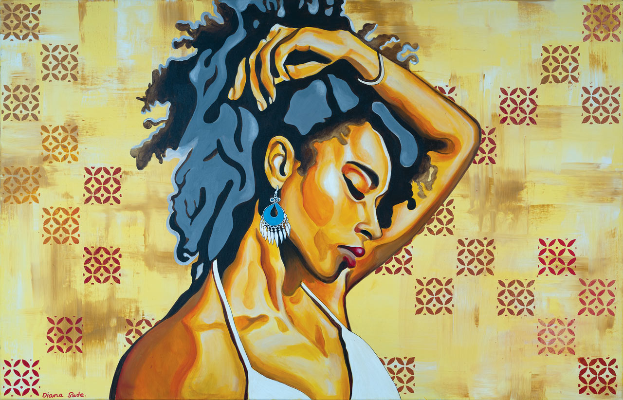 Girl with an ethnic earring