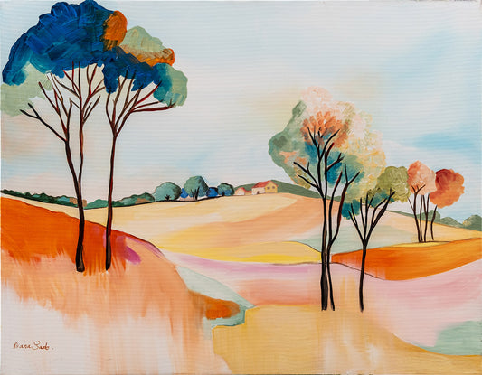 Hilly Landscape with Houses