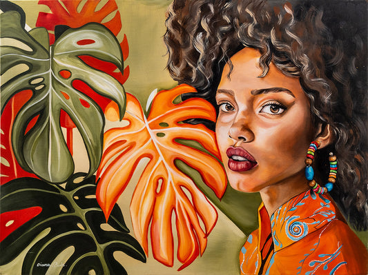 Girl with Beaded Earring