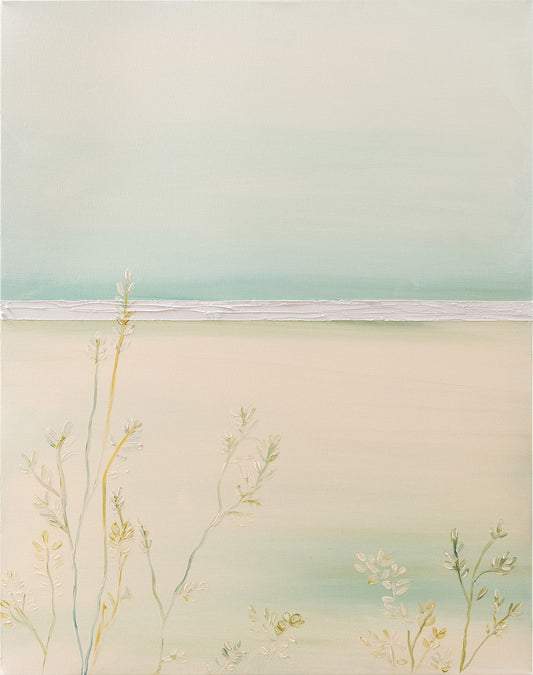 A pair of minimalist landscapes in greenery