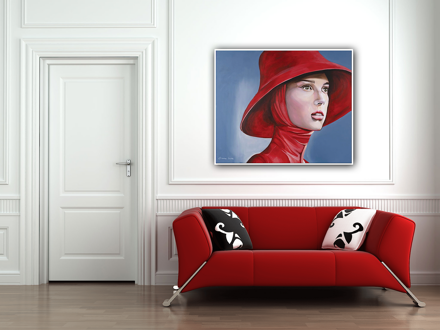 Woman with a Red Hat