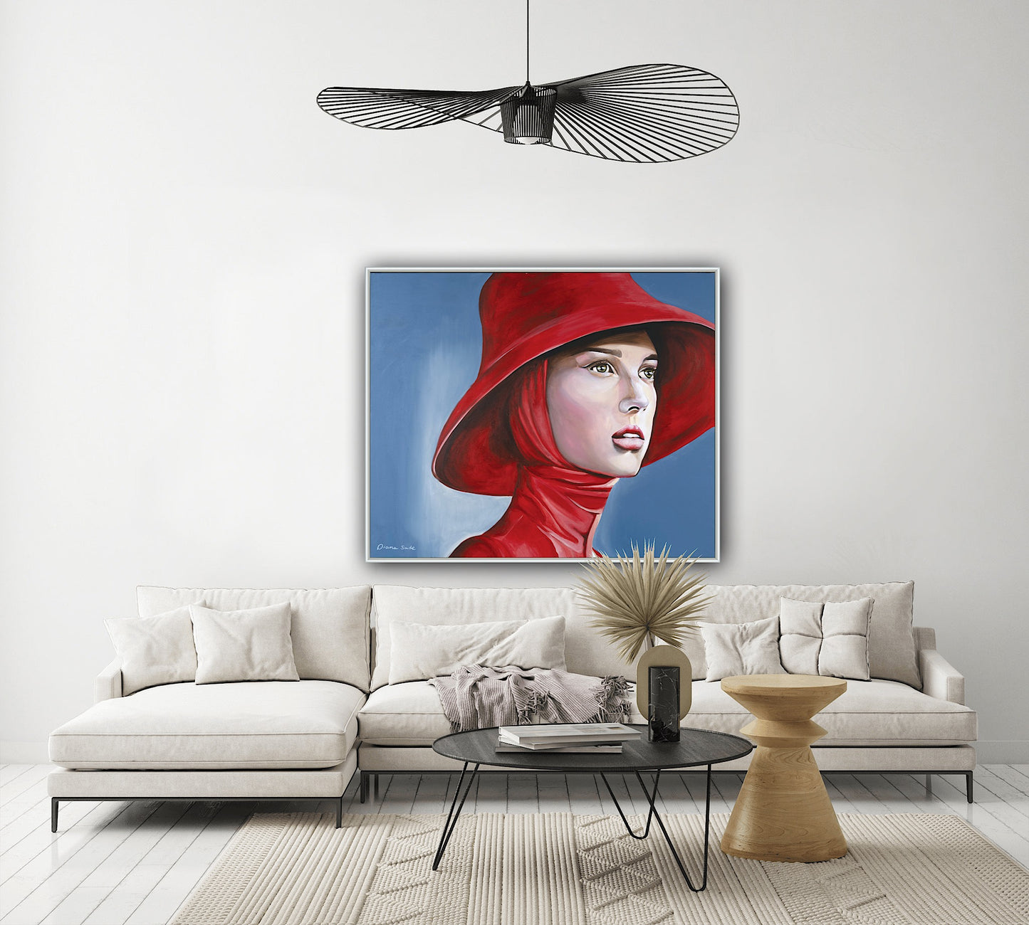 Woman with a Red Hat