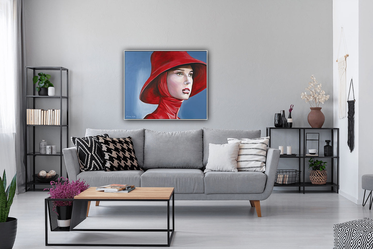 Woman with a Red Hat