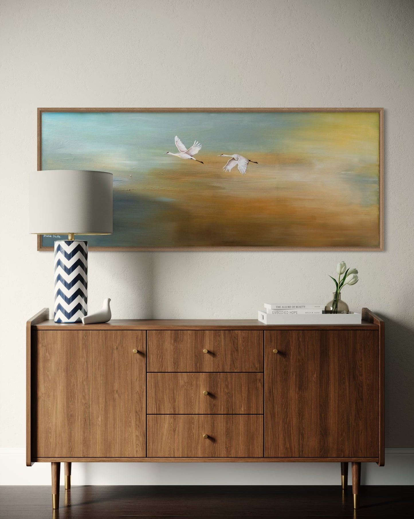 Landscape with a Pair of Cranes