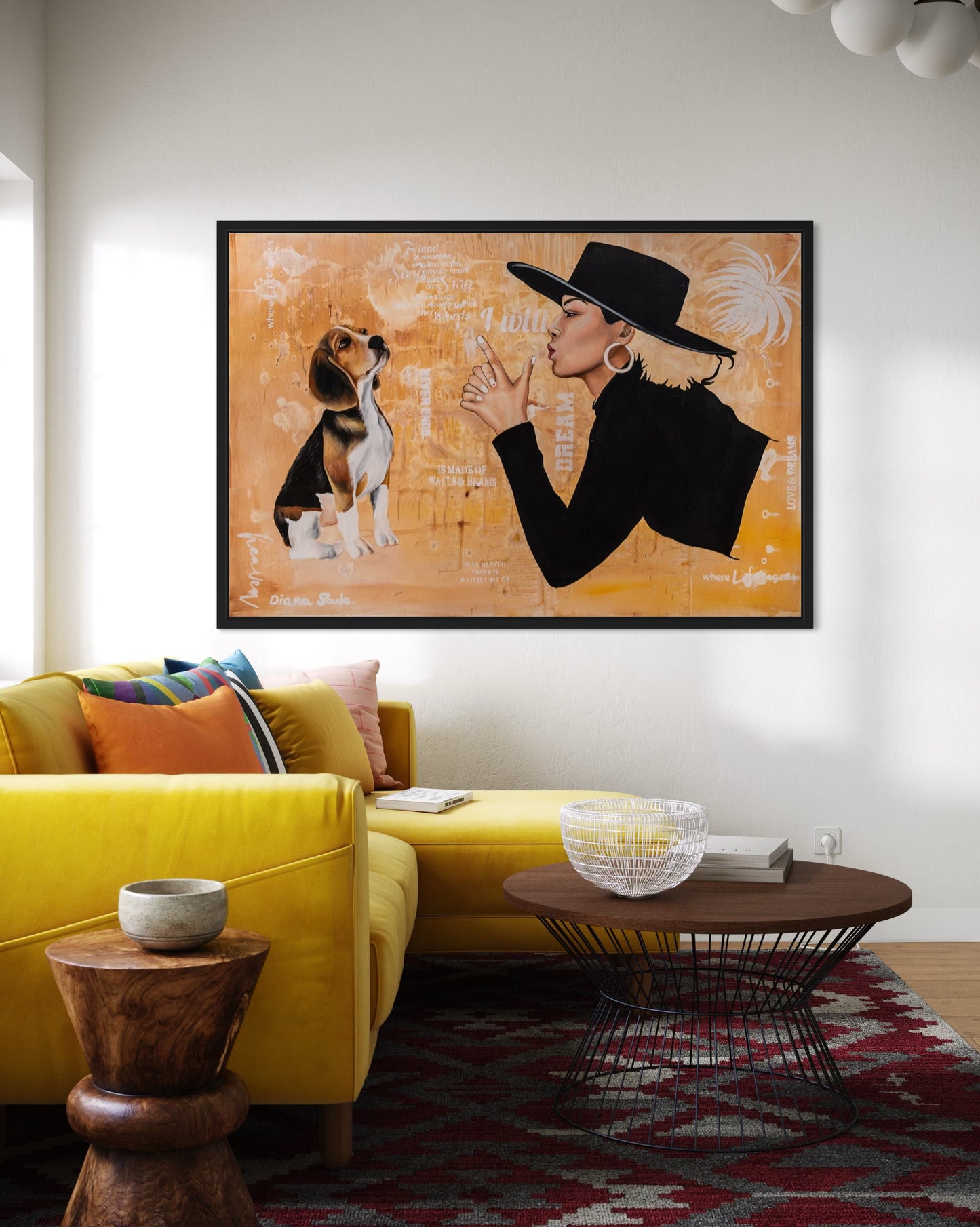 Superwoman with Hat and Dog