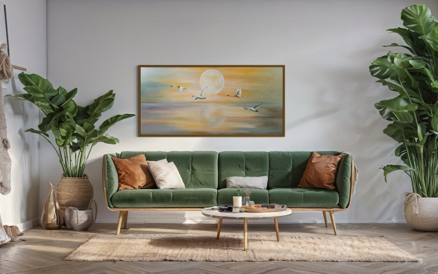Landscape with Four Cranes