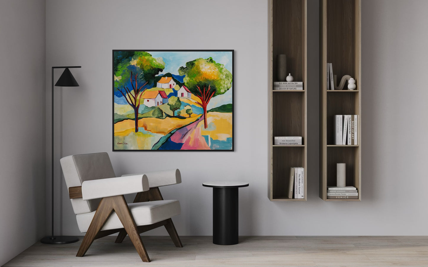 Rural landscape in spots