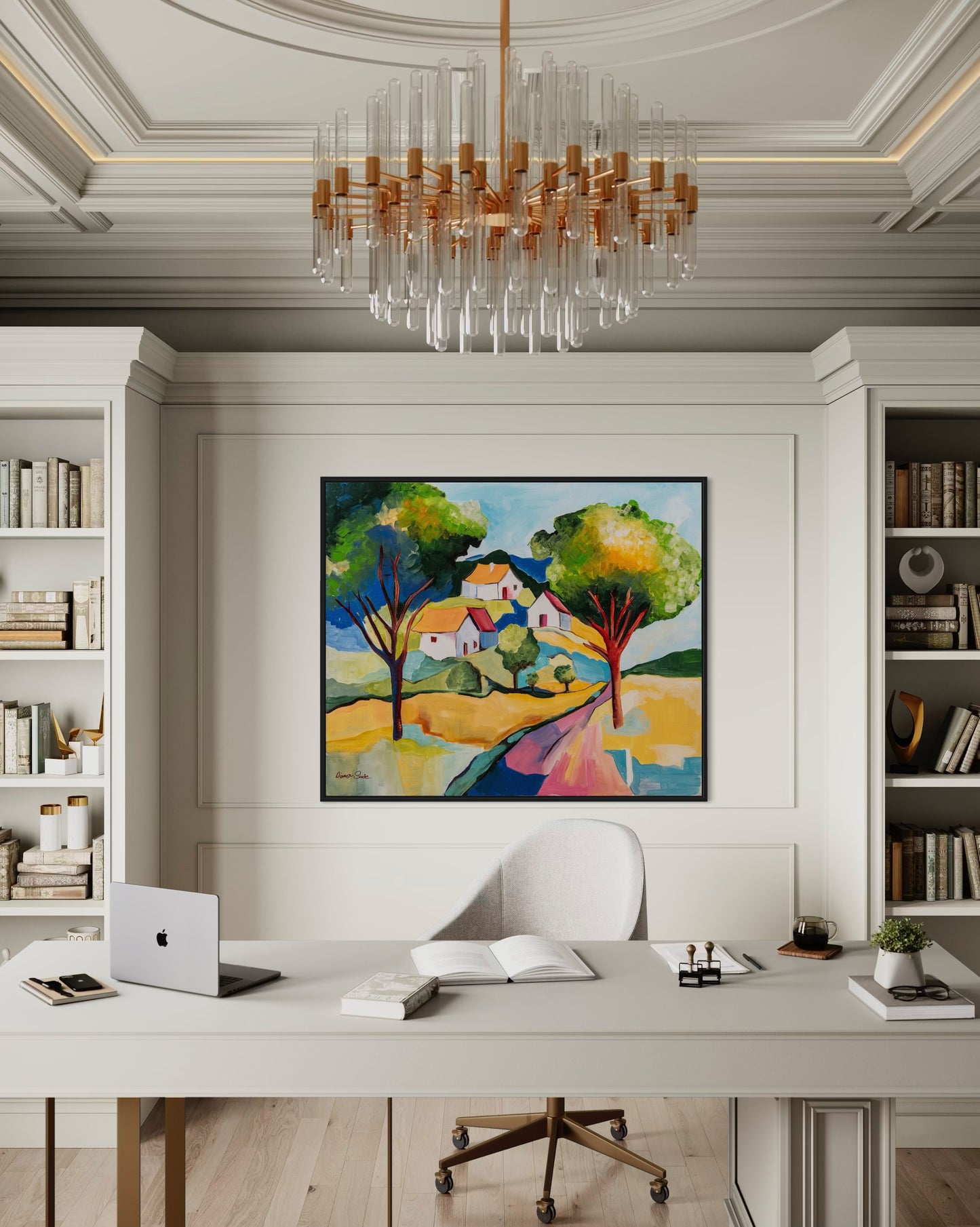 Rural landscape in spots