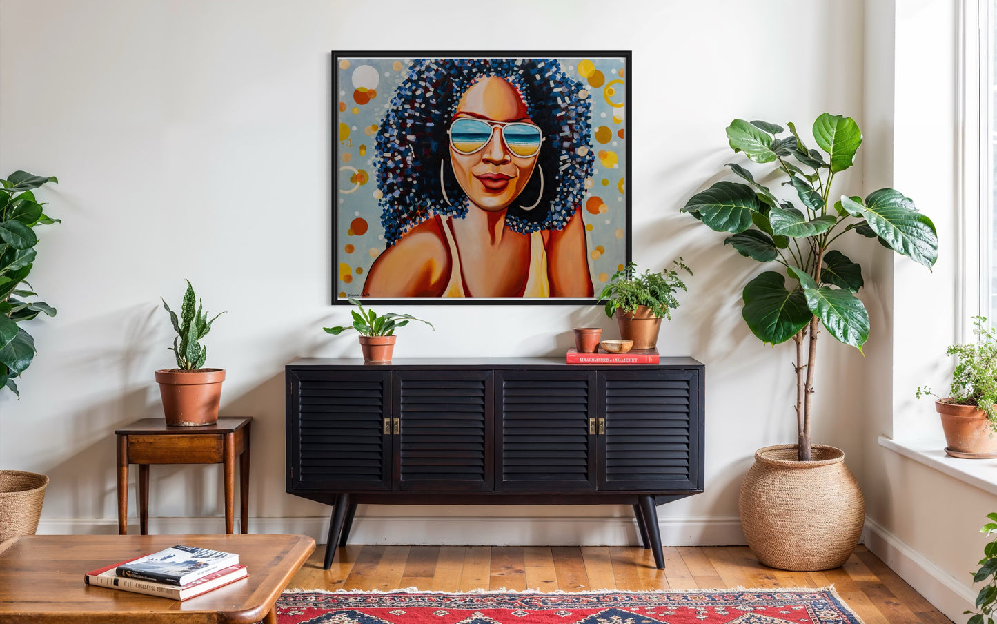 African woman looking at the sea