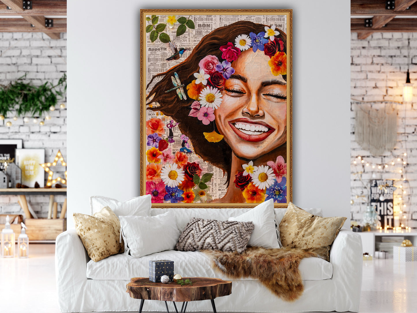 Smiling to the World with Flowers