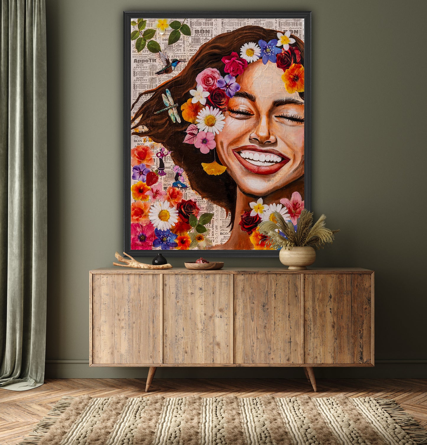 Smiling to the World with Flowers
