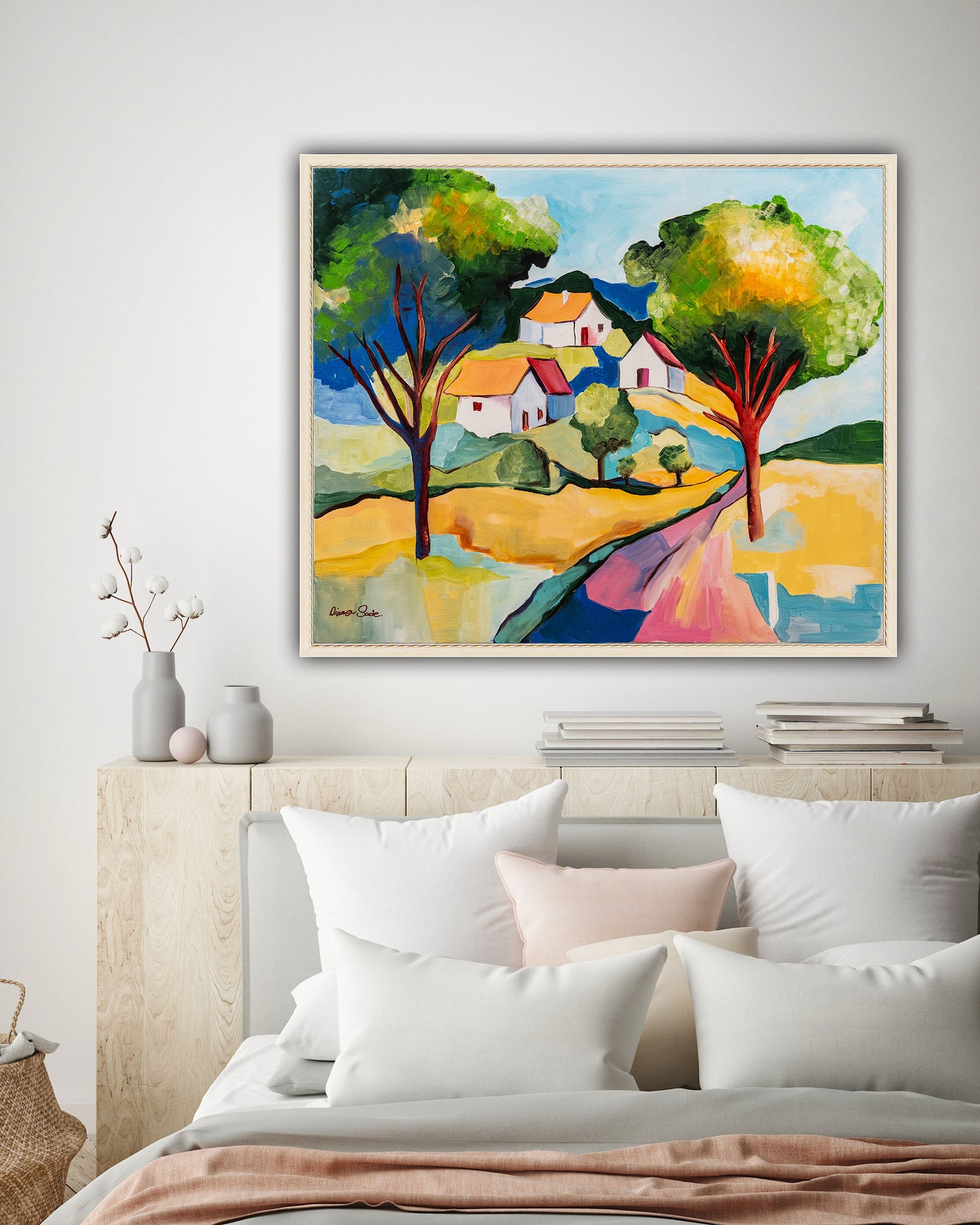 Rural landscape in spots