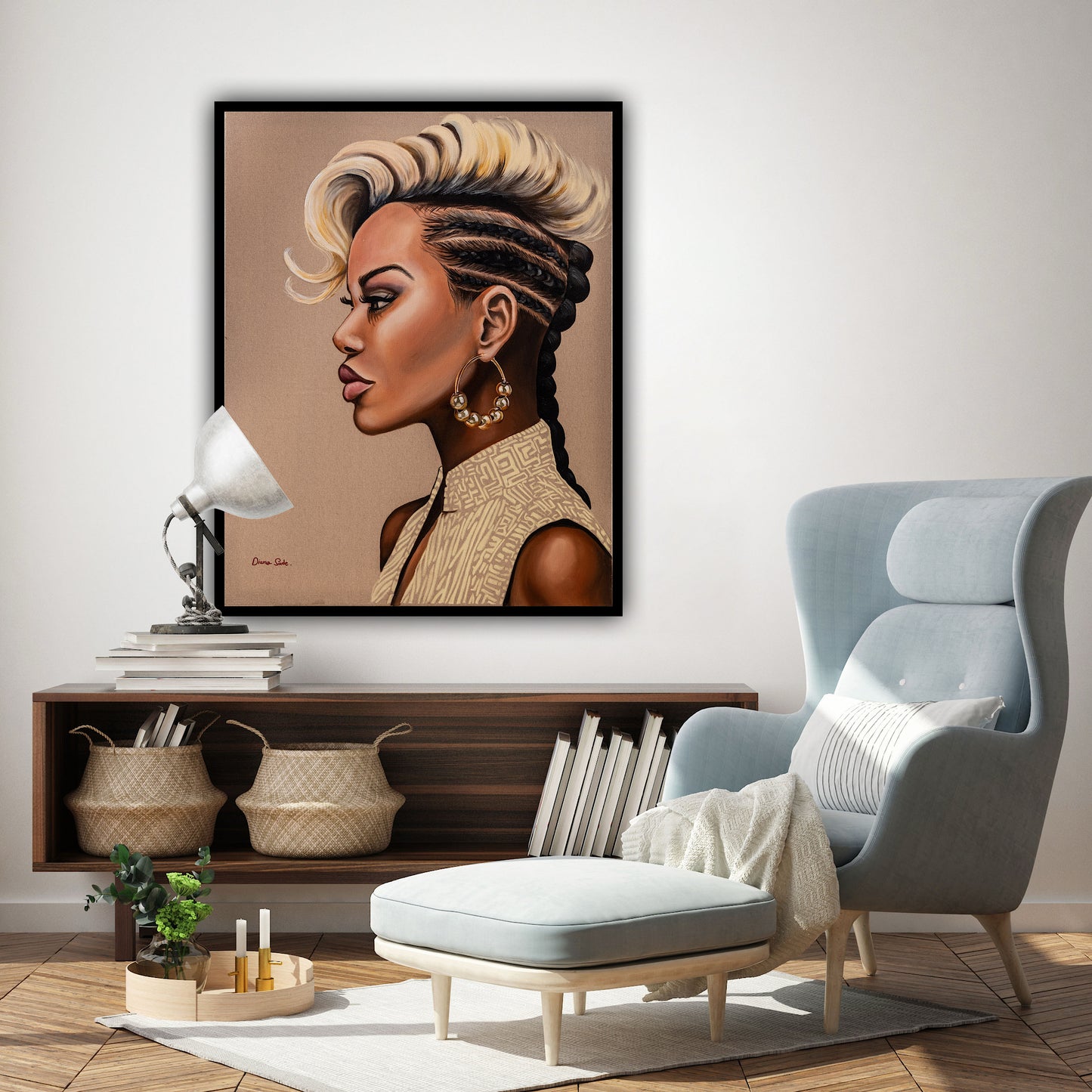 African Woman with a Gold Earring
