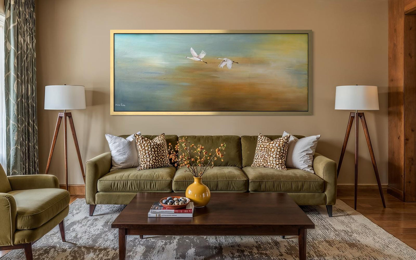 Landscape with a Pair of Cranes