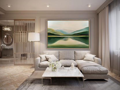 Pastoral mountain landscape