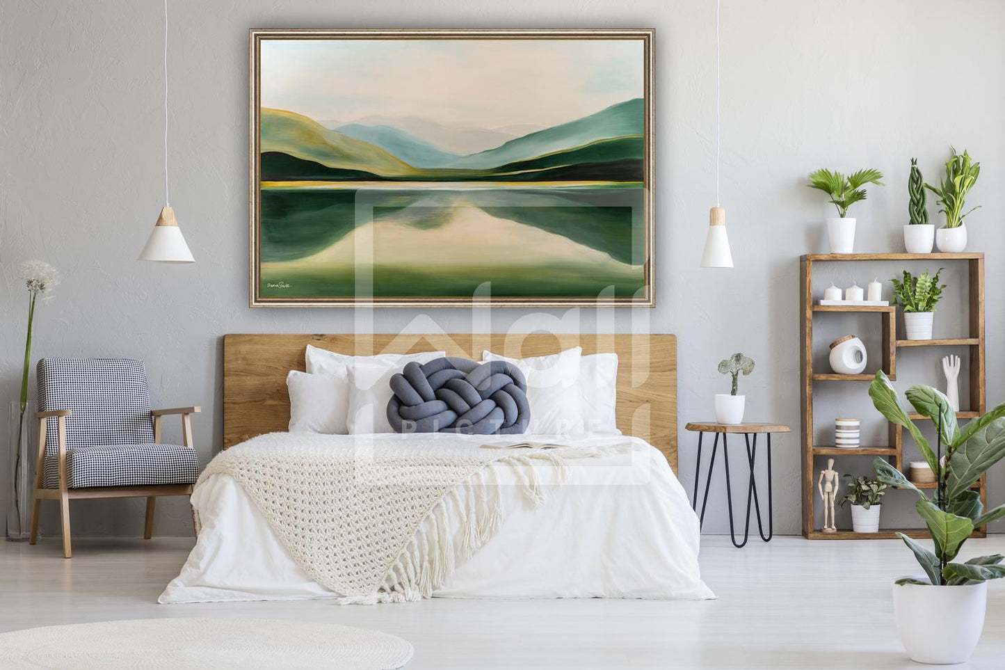 Pastoral mountain landscape