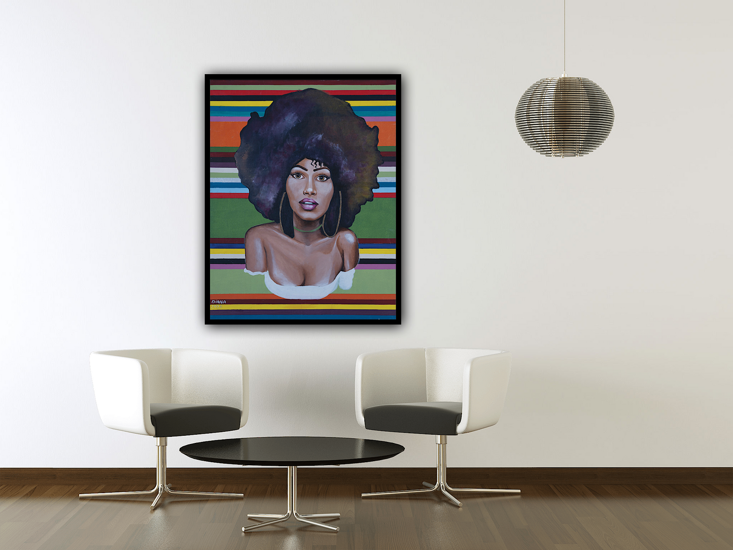 African Beauty in Stripes