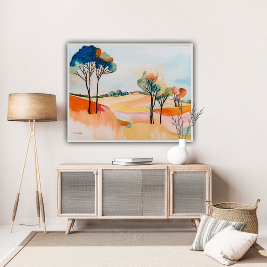 Hilly Landscape with Houses