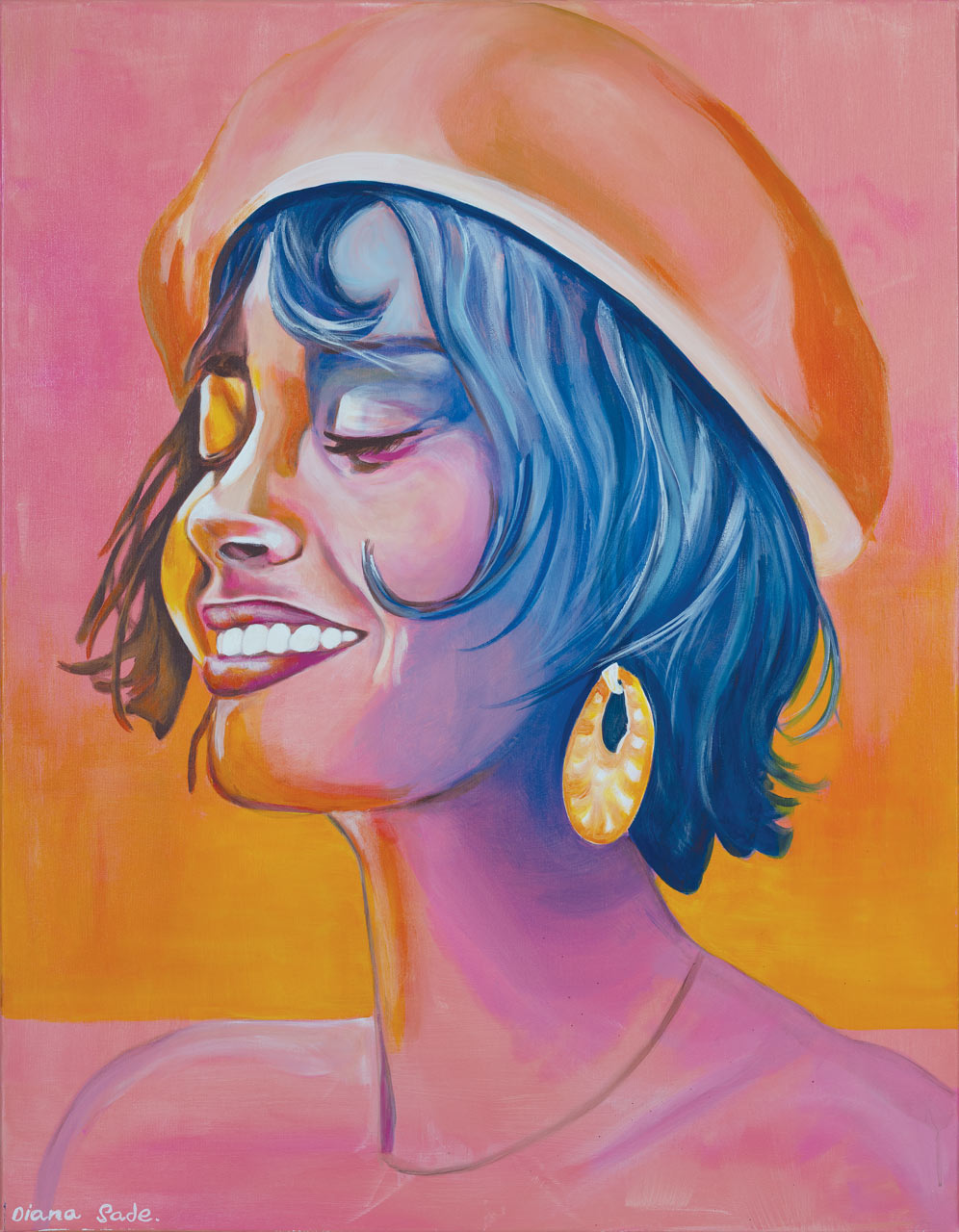 נערה עם כובע ברט