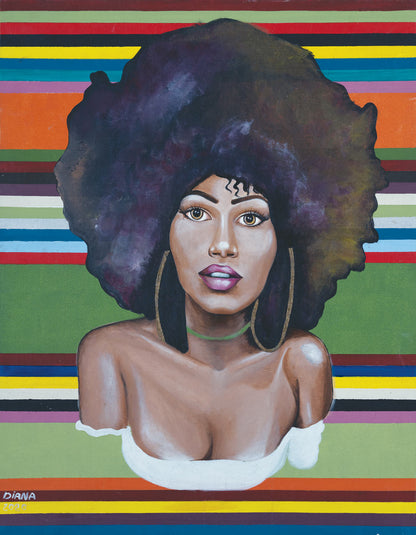 African Beauty in Stripes