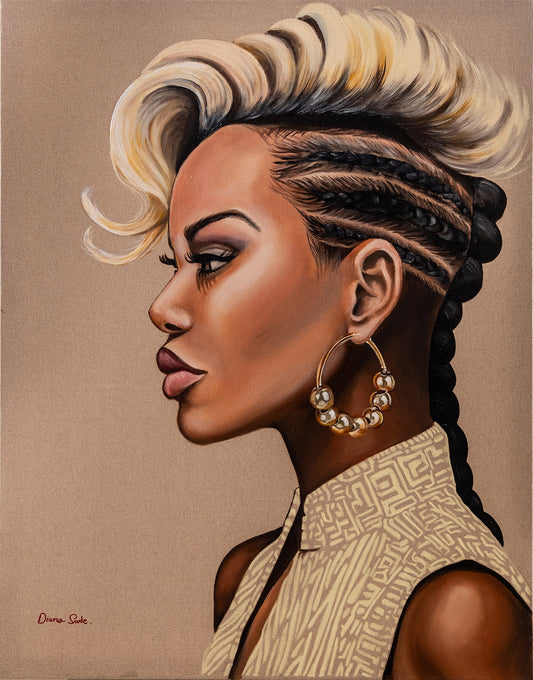 African Woman with a Gold Earring