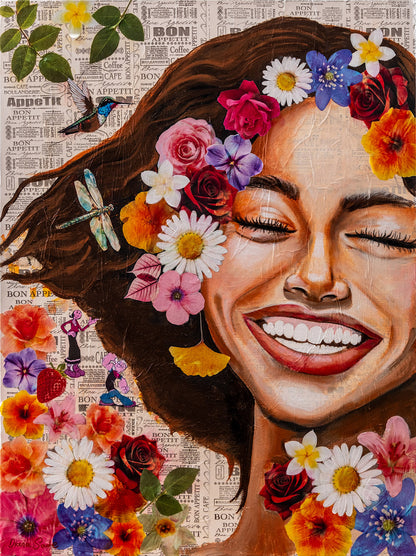 Smiling to the World with Flowers
