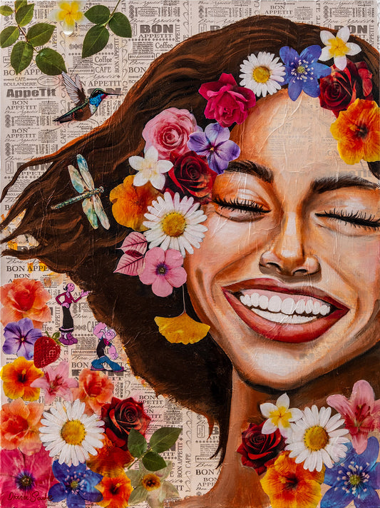 Smiling to the World with Flowers