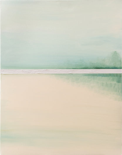 A pair of minimalist landscapes in greenery