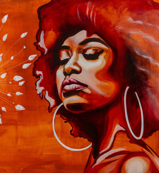 מחשבות בכתום - ציור מקוצר 2