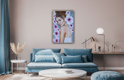 Girl with White Flowers