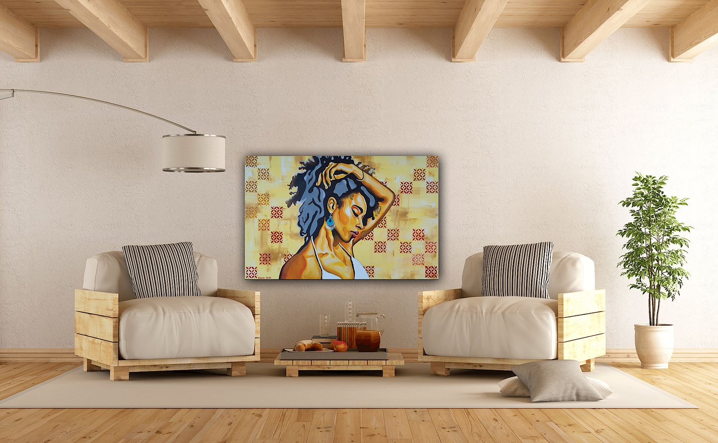 Girl with an ethnic earring