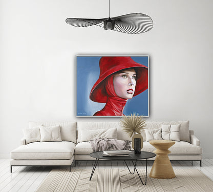 Woman with a Red Hat