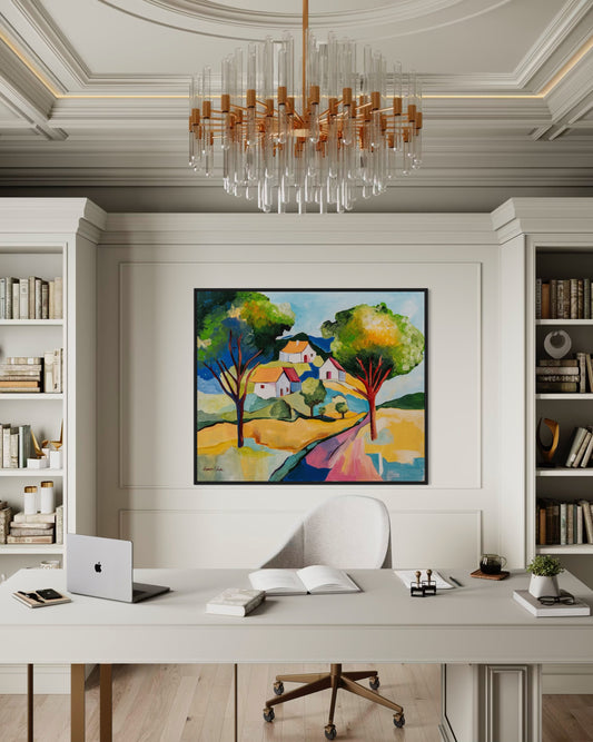 Rural landscape in spots