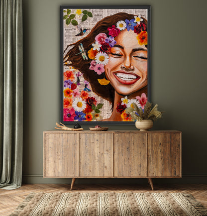 Smiling to the World with Flowers