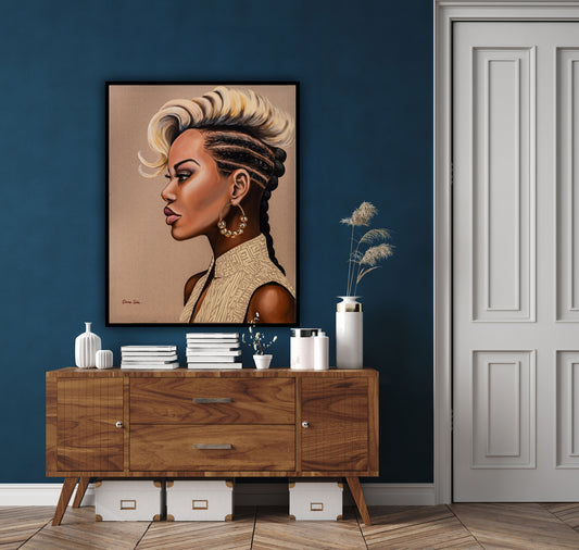 African Woman with a Gold Earring