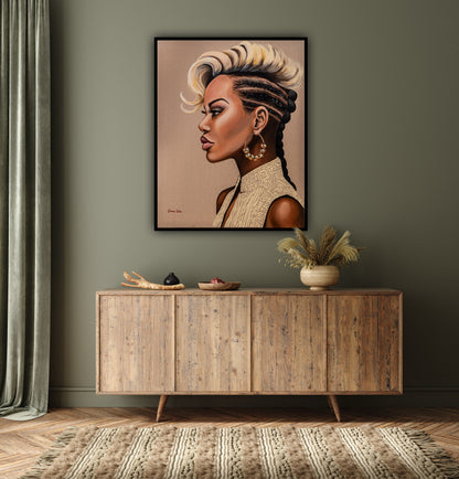 African Woman with a Gold Earring