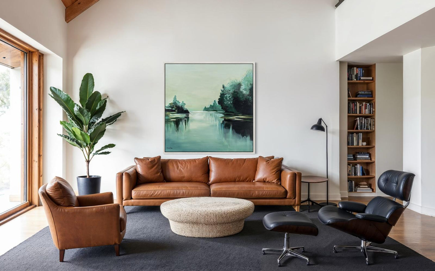 Green landscape in spots