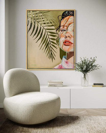 Woman in Green Light