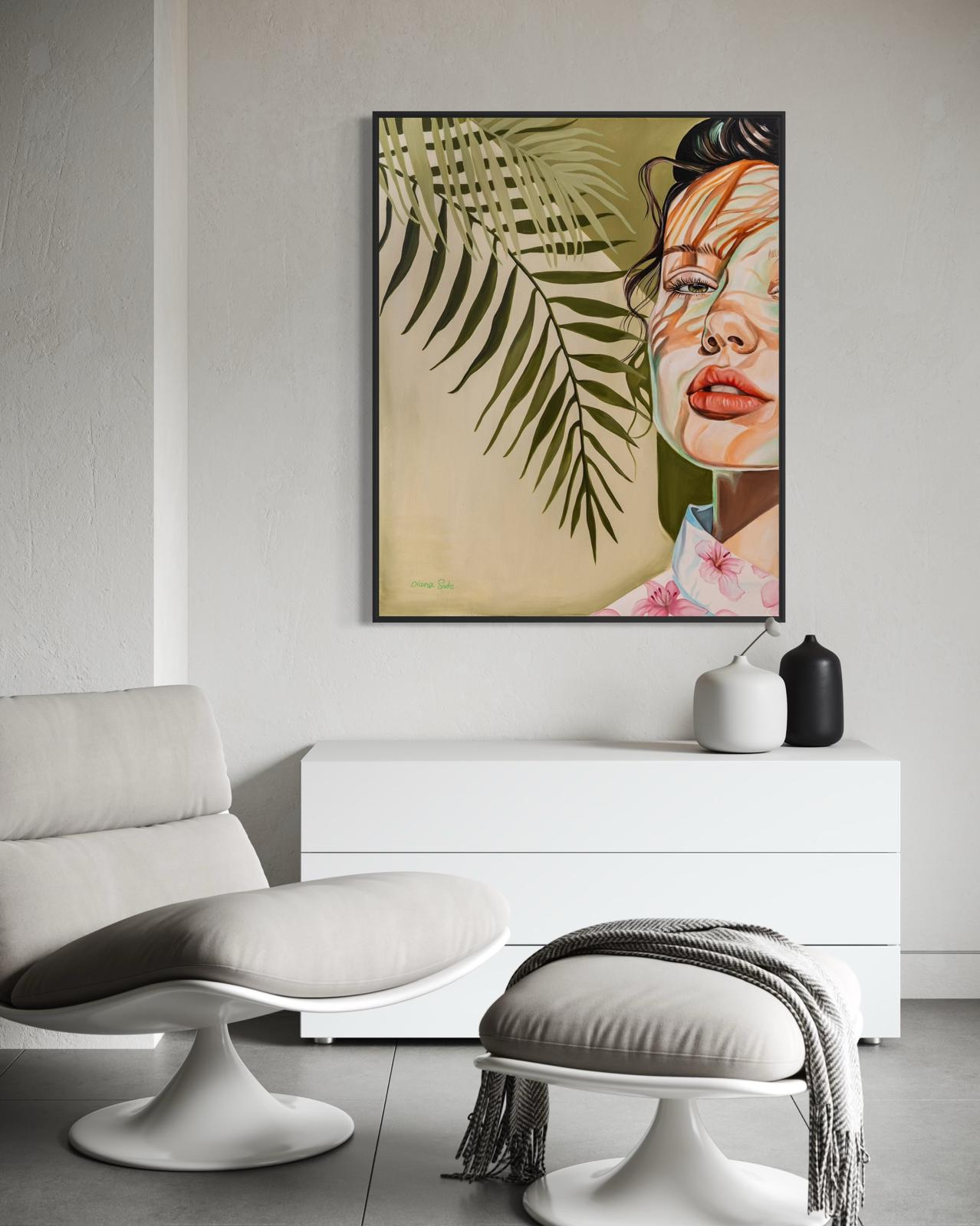 Woman in Green Light