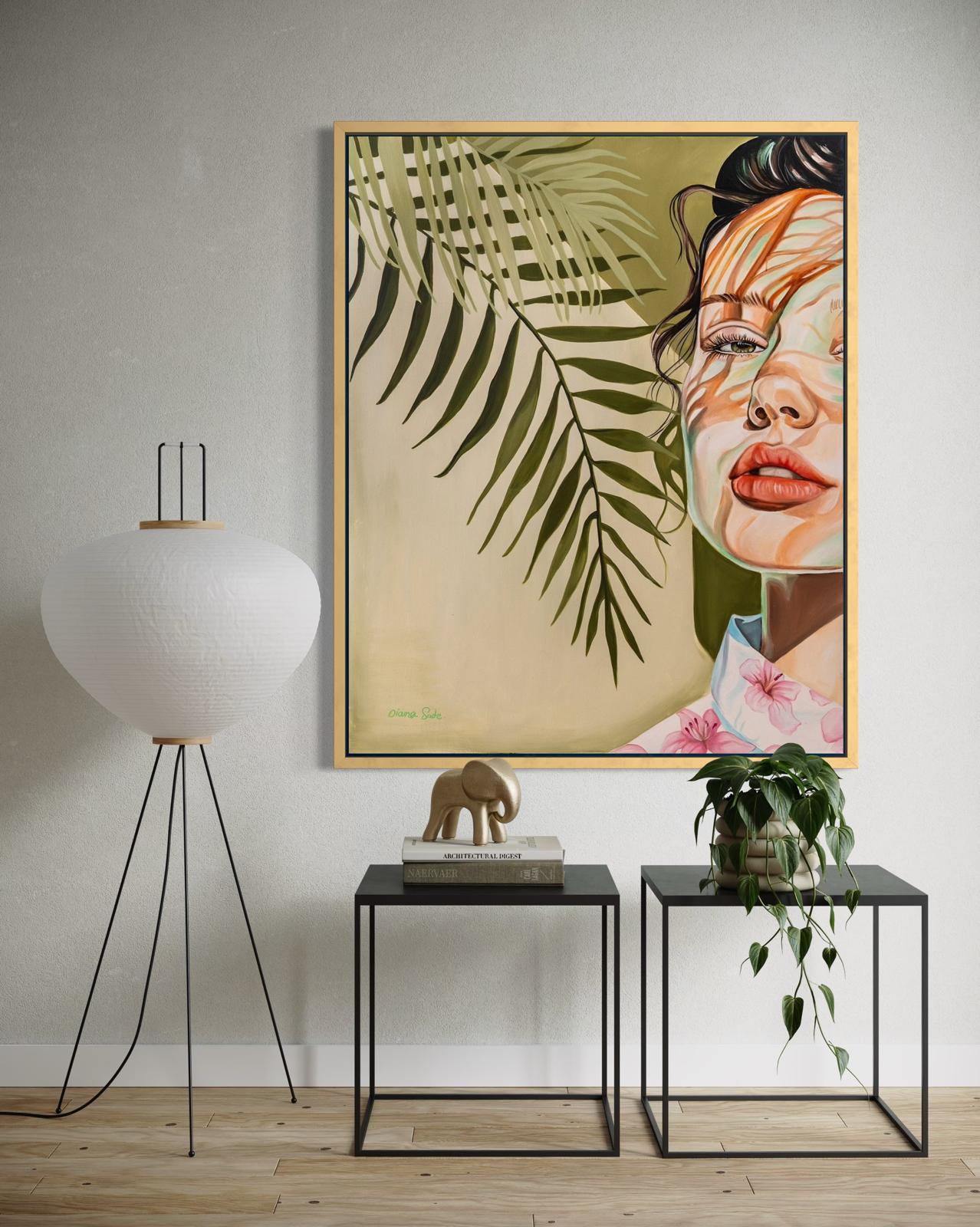 Woman in Green Light